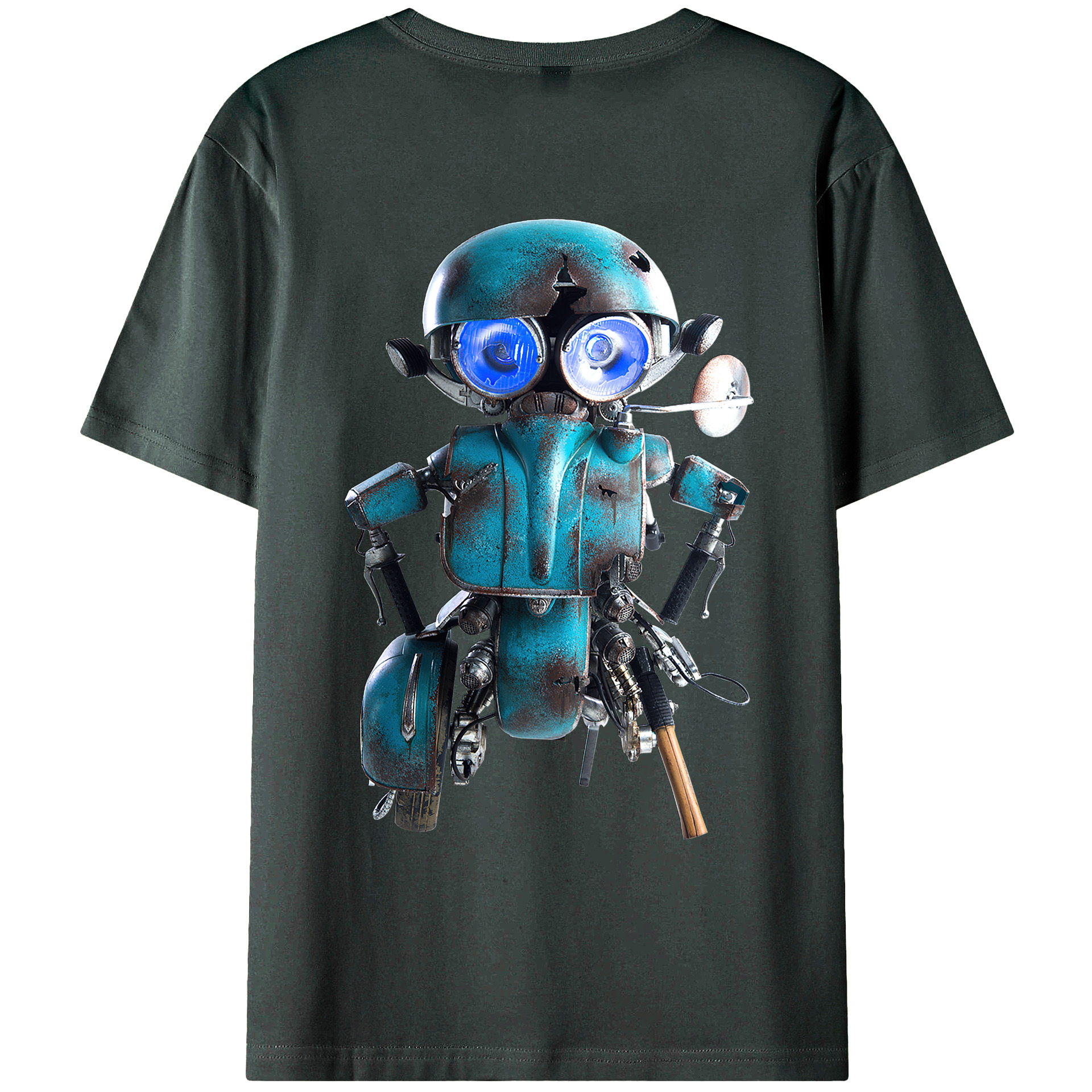 （画像用）  綿100％ メンズ半袖Tシャツ（バックプリント） 通気性